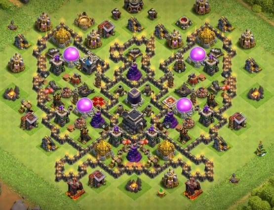 Troll Base TH9 with Link - Funny, Troll & Art Base Layout - Clash of Clans #13