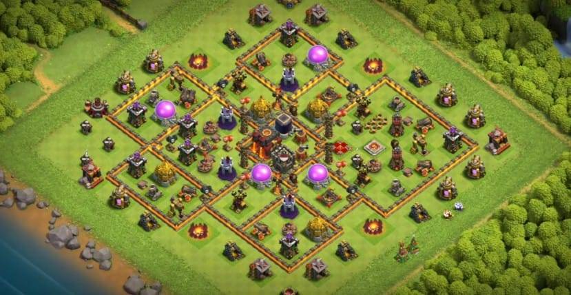 Farming Base TH10 With Link - Farm Layout Plan Design - Clash of Clans  - #5