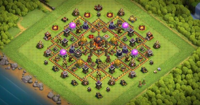Farming Base TH10 With Link - Farm Layout Plan Design - Clash of Clans  - #7