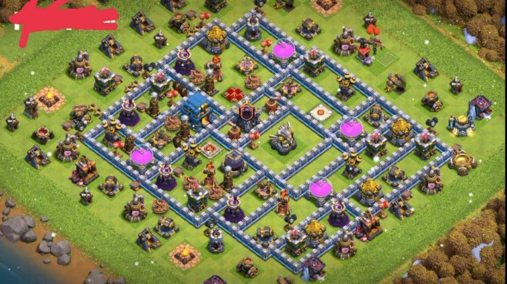 Farming Base TH12 With Link Max, Hybrid - Layout  Plan  Design - Clash of Clans  - #1