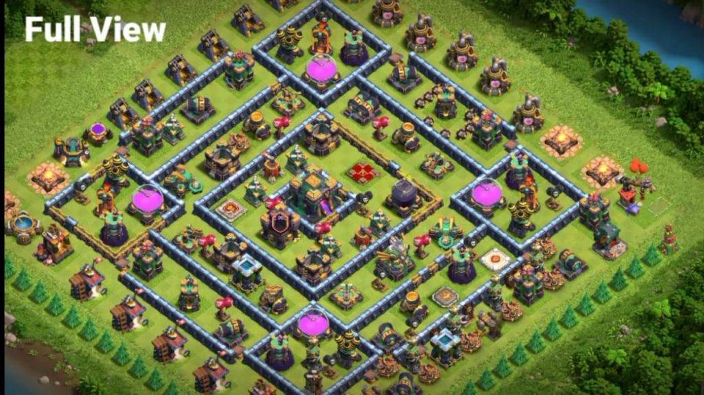 Farming Base TH14 With Link Max, Hybrid - Layout  Plan  Design - Clash of Clans  - #4