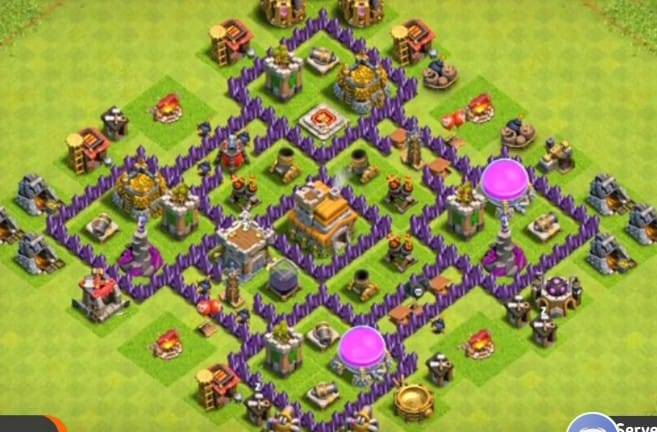 Farming Base TH7 With Link Max, Hybrid - Layout  Plan  Design - Clash of Clans 2021 - #2