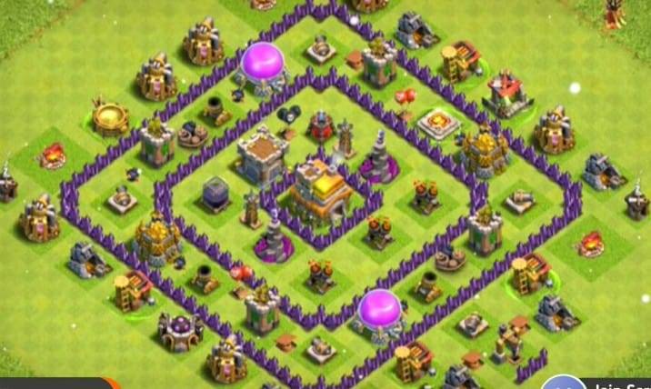 Farming Base TH7 With Link Max, Hybrid - Layout  Plan  Design - Clash of Clans 2021 - #3