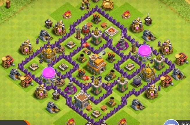 Farming Base TH7 With Link Max, Hybrid - Layout  Plan  Design - Clash of Clans 2021 - #4