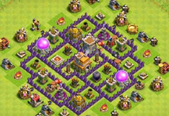 Farming Base TH7 With Link Max, Hybrid - Layout  Plan  Design - Clash of Clans 2021 - #5
