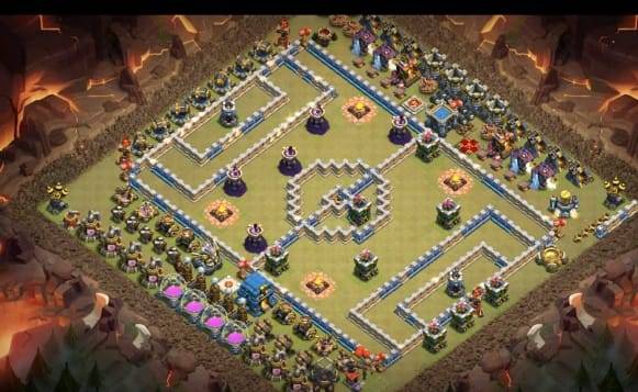 Troll Base TH12 with Link - Funny, Troll & Art Base Layout - Clash of Clans, #1