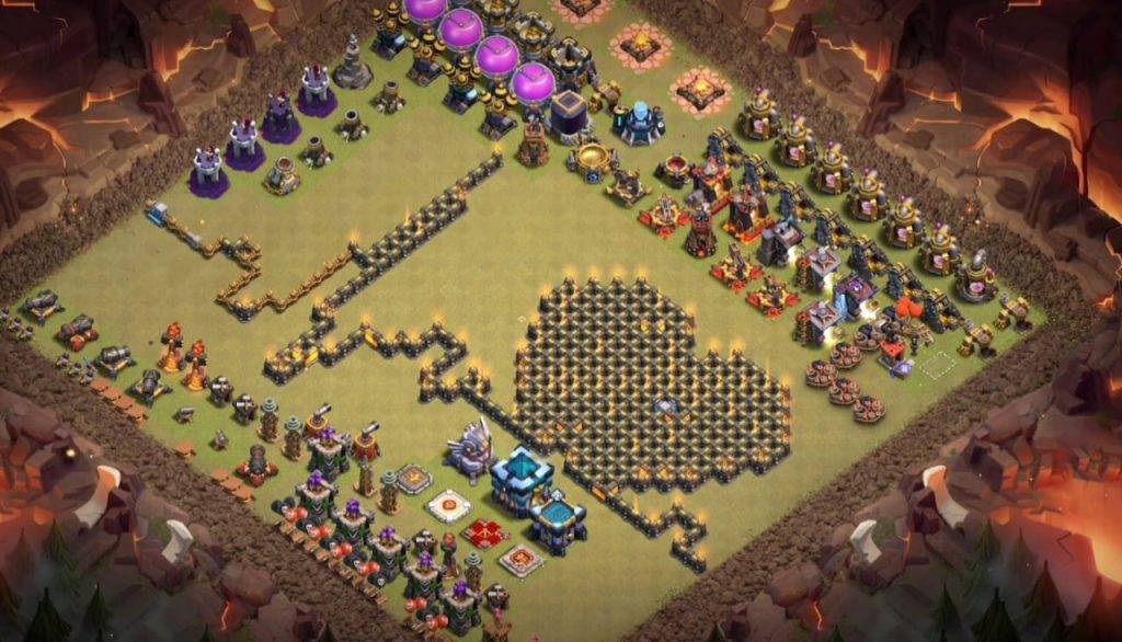 Troll Base TH13 with Link - Funny, Troll & Art Base Layout - Clash of Clans, #1