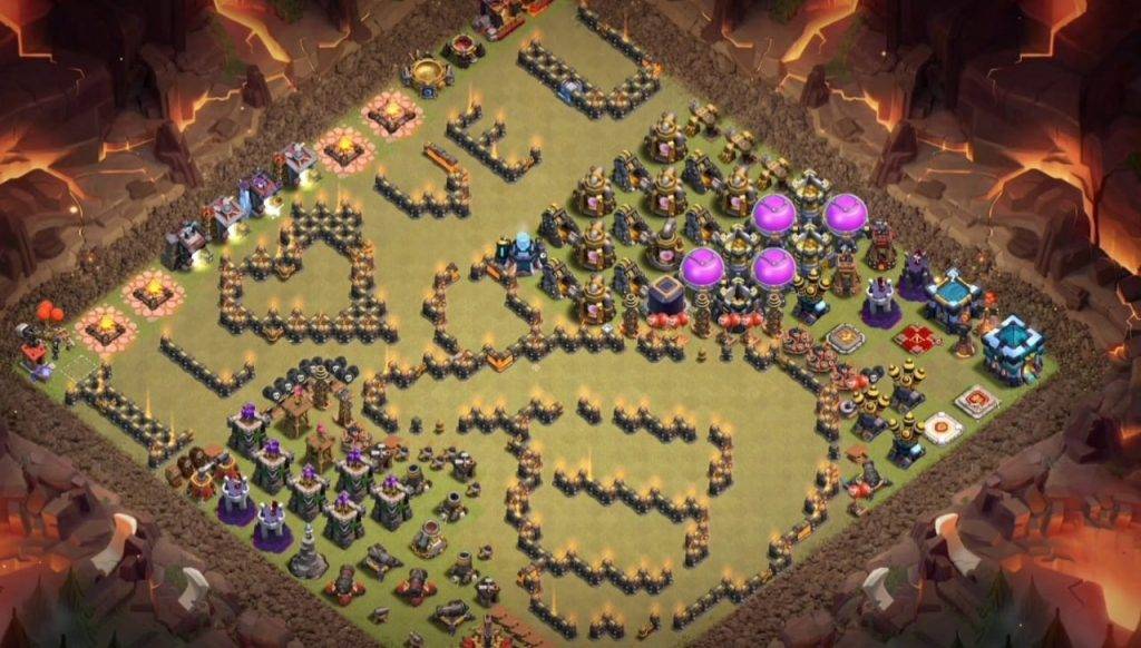 Troll Base TH13 with Link - Funny, Troll & Art Base Layout - Clash of Clans, #3