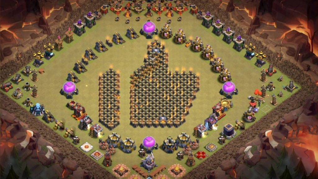 Troll Base TH13 with Link - Funny, Troll & Art Base Layout - Clash of Clans, #7