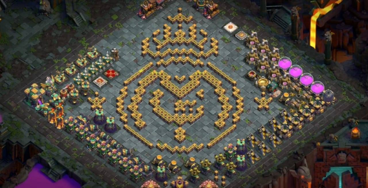 Troll Base TH14 with Link - Funny, Troll & Art Base Layout - Clash of  Clans, #4 - Base TH