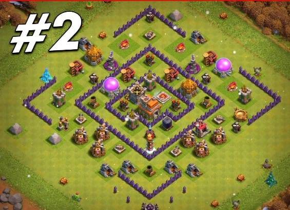 Trophy / Defense Base TH7 With Link TH Level 7 Layout - Clash of Clans 2022 - #2