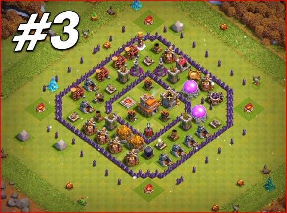 Trophy / Defense Base TH7 With Link TH Level 7 Layout - Clash of Clans 2022 - #3