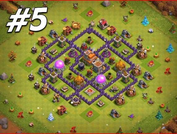 Trophy / Defense Base TH7 With Link TH Level 7 Layout - Clash of Clans 2022 - #5
