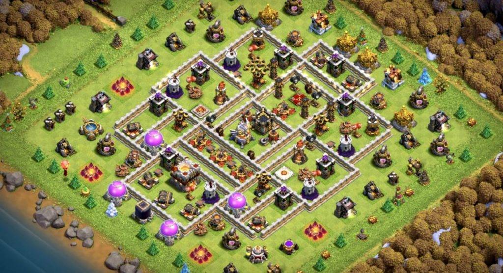 Trophy  Defense Base TH11 With Link TH Level 11 Layout - Clash of Clans  - #3