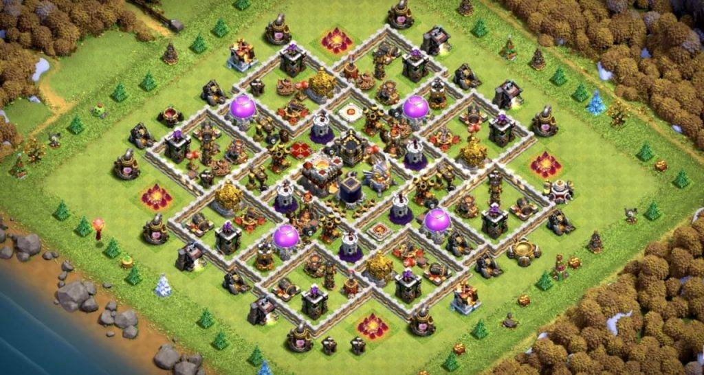 Trophy  Defense Base TH11 With Link TH Level 11 Layout - Clash of Clans  - #4