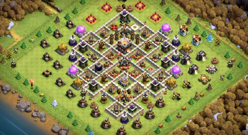 Trophy  Defense Base TH11 With Link TH Level 11 Layout - Clash of Clans  - #5