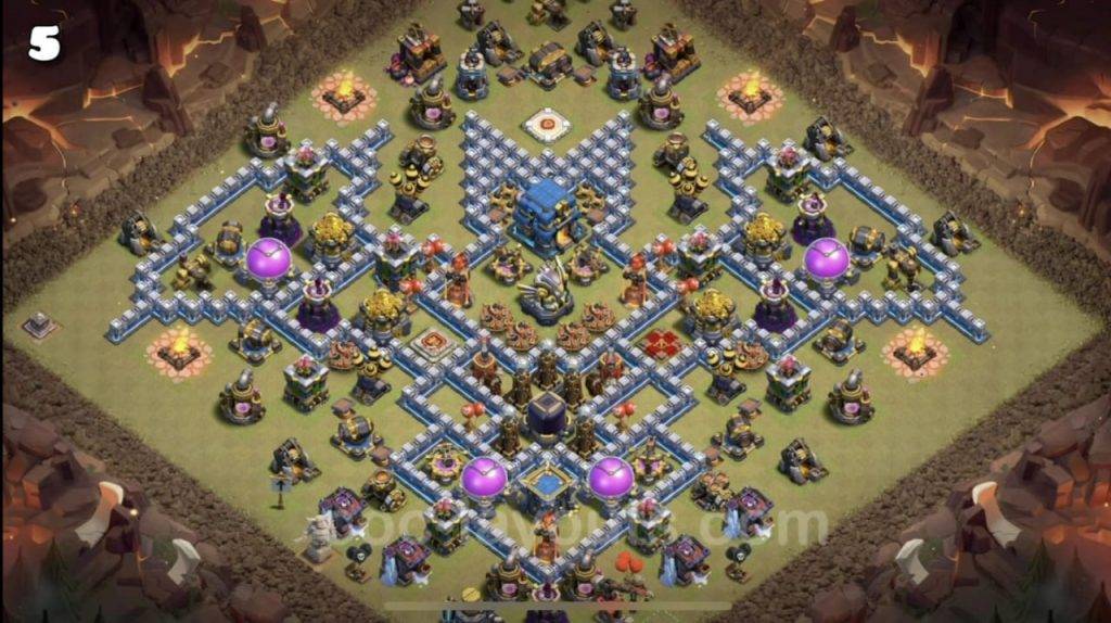 Trophy  Defense Base TH12 With Link TH Level 12 Layout - Clash of Clans - #5