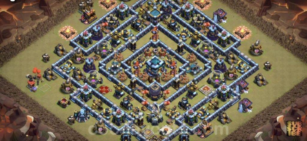 Trophy / Defense Base TH13 With Link TH Layout - Clash of Clans - #1
