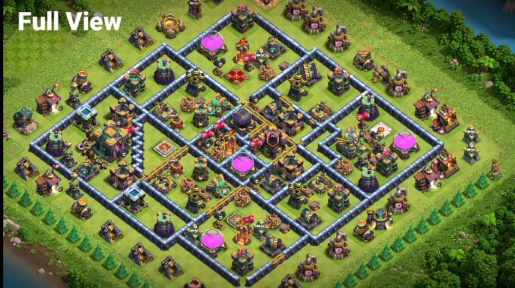 Trophy  Defense Base TH14 With Link TH Layout - Clash of Clans - #5