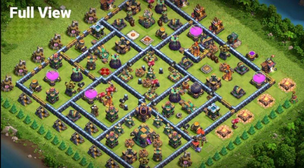Trophy  Defense Base TH14 With Link TH Layout - Clash of Clans - #6