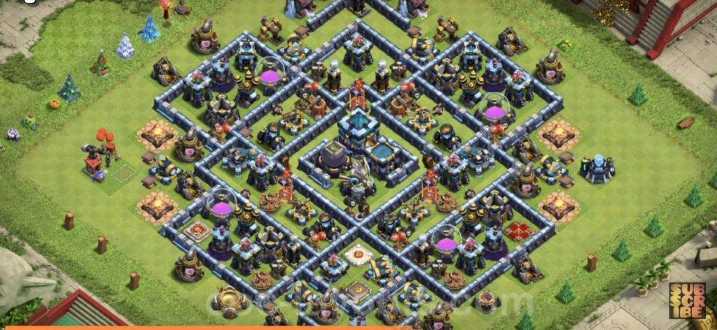 Trophy / Defense Base TH13 With Link TH Layout - Clash of Clans - #4
