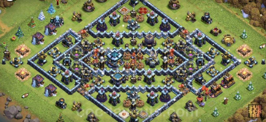 Trophy / Defense Base TH13 With Link TH Layout - Clash of Clans - #5