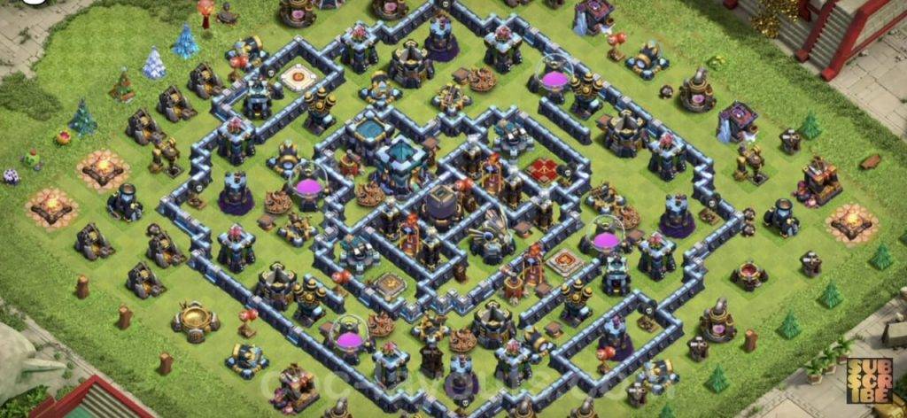 Trophy / Defense Base TH13 With Link TH Layout - Clash of Clans - #8