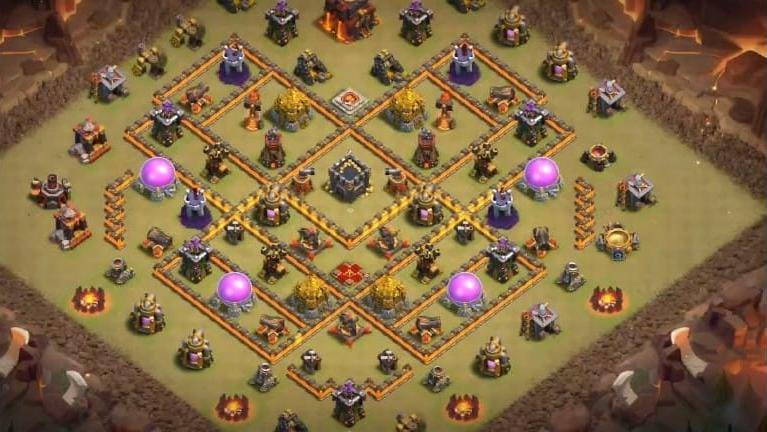 War Base TH10 with Link CWL War Base Layout - Clash of Clans, #4