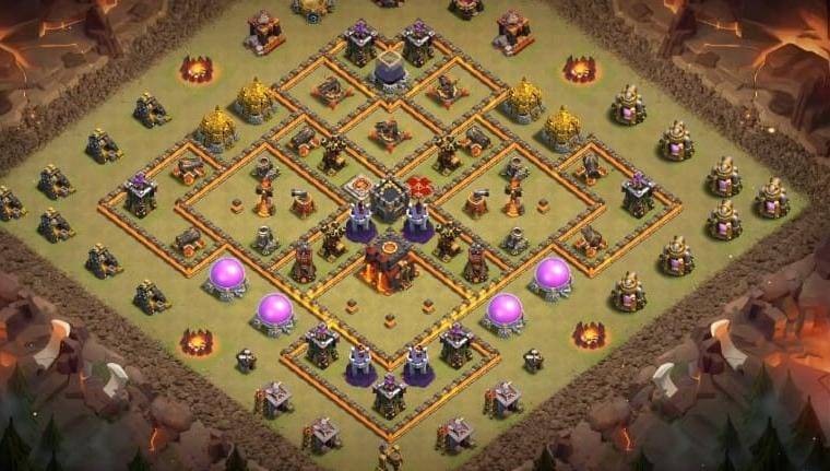 War Base TH10 with Link CWL War Base Layout - Clash of Clans, #5