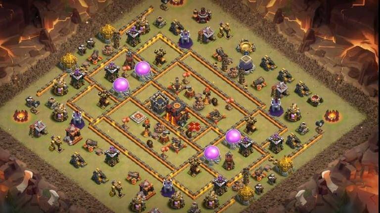 War Base TH10 with Link CWL War Base Layout - Clash of Clans, #6