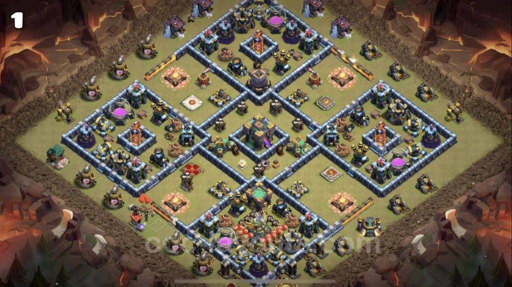 War Base TH14 with Link CWL War Base Layout - Clash of Clans, #1