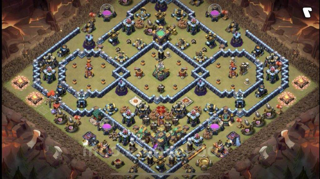 War Base TH14 with Link CWL War Base Layout - Clash of Clans, #7