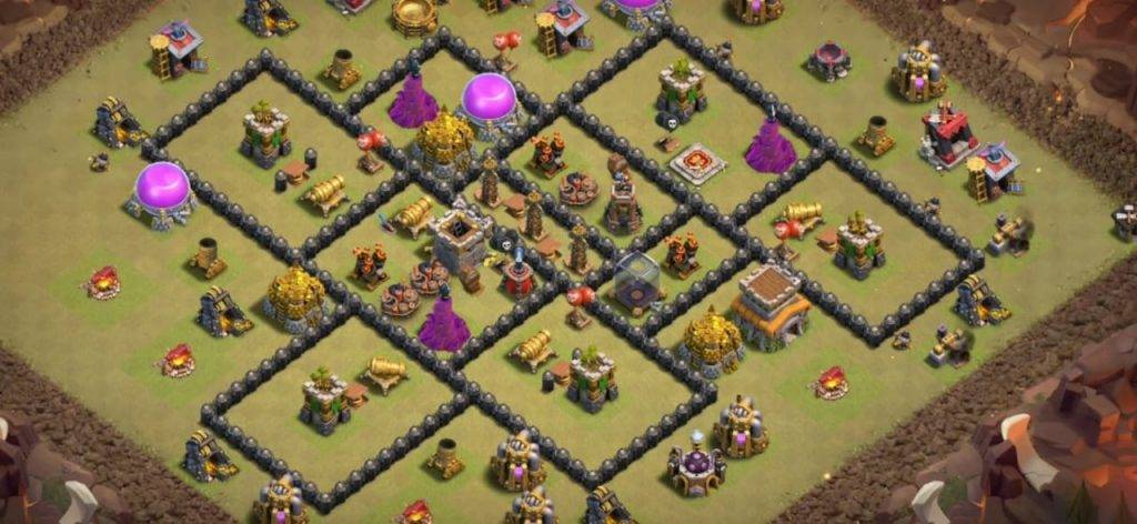 War Base TH8 with Link CWL War Base Layout - Clash of Clans, #6
