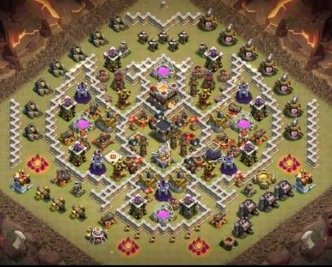 Troll Base TH11 with Link - Funny, Troll & Art Base Layout 2022 - Clash of Clans, #5