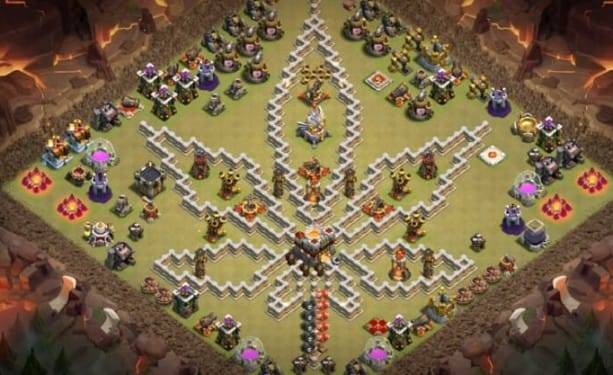 Troll Base TH11 with Link - Funny, Troll & Art Base Layout 2022 - Clash of Clans, #9