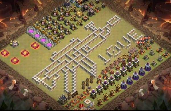 Troll Base TH11 with Link - Funny, Troll & Art Base Layout 2022 - Clash of Clans, #8