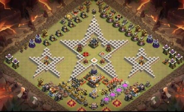Troll Base TH11 with Link - Funny, Troll & Art Base Layout 2022 - Clash of Clans, #4