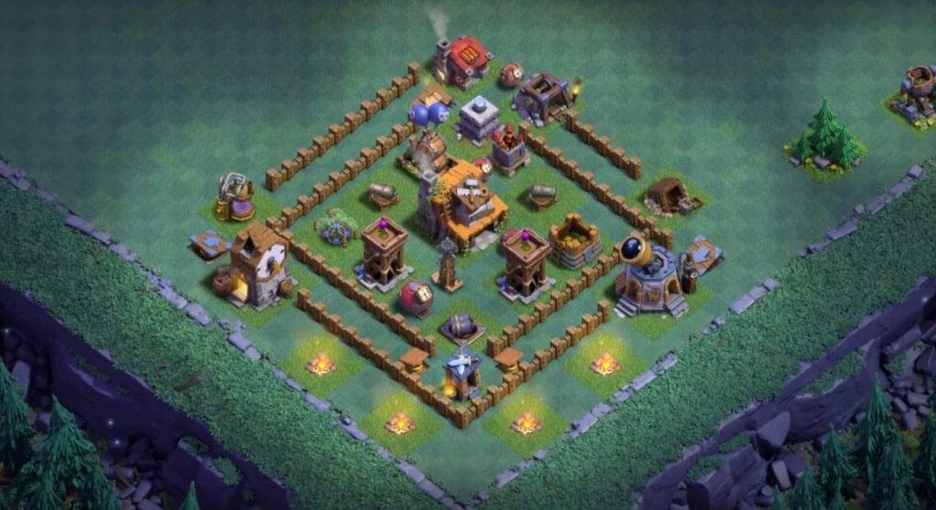 Builder Hall 4 Base with Link for COC - BH4 Layout Clash of Clans - #1