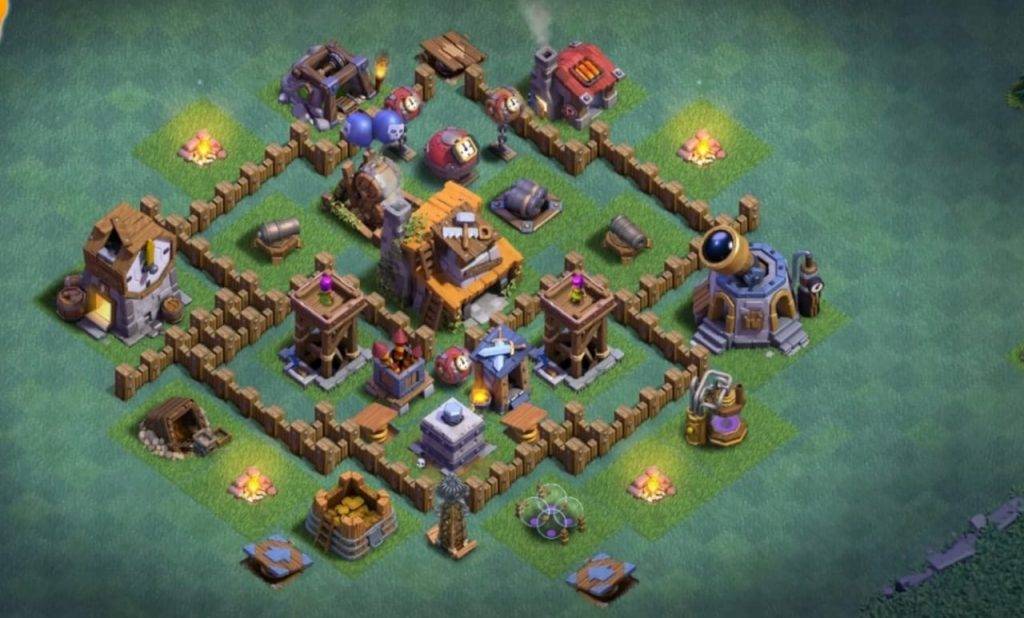 Builder Hall 4 Base with Link for COC - BH4 Layout Clash of Clans - #12