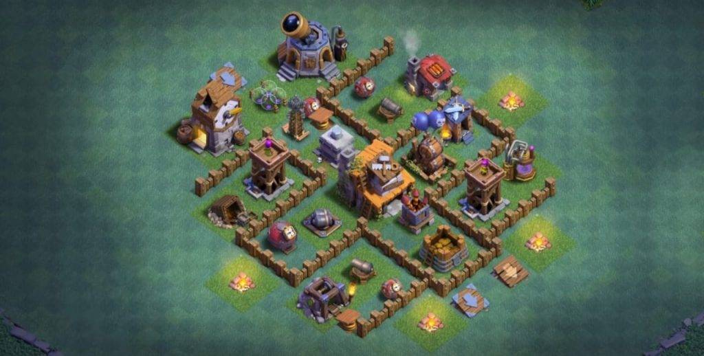 Builder Hall 4 Base with Link for COC - BH4 Layout Clash of Clans - #13