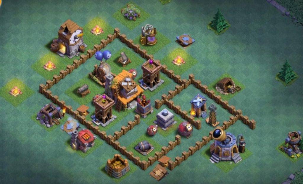 Builder Hall 4 Base with Link for COC - BH4 Layout Clash of Clans - #15