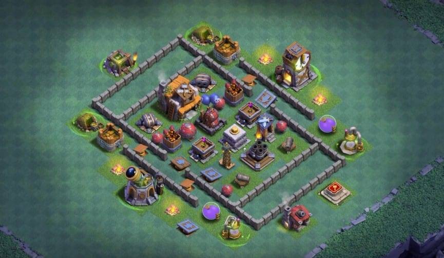 Builder Hall 5 Base with Link for COC - BH5 Layout Clash of Clans - #1
