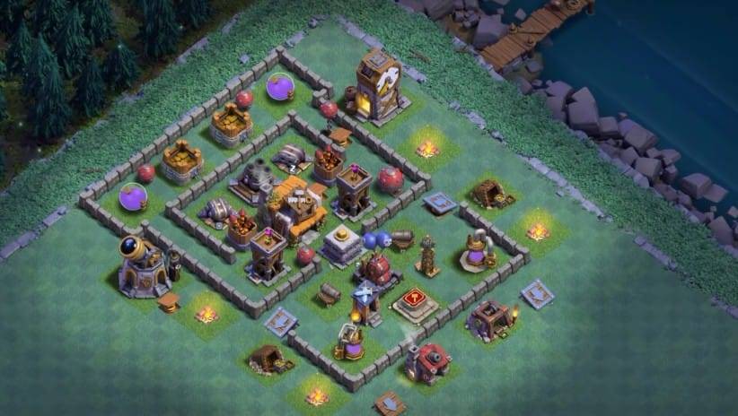 Builder Hall 5 Base with Link for COC - BH5 Layout Clash of Clans - #12