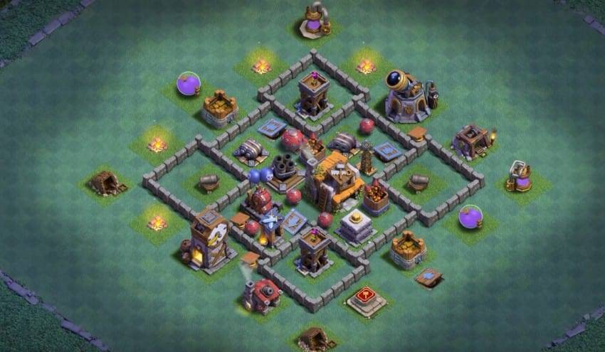 Builder Hall 5 Base with Link for COC - BH5 Layout Clash of Clans - #15