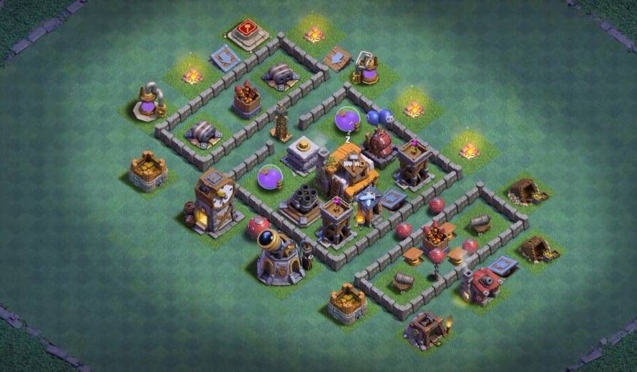 Builder Hall 5 Base with Link for COC - BH5 Layout Clash of Clans - #17