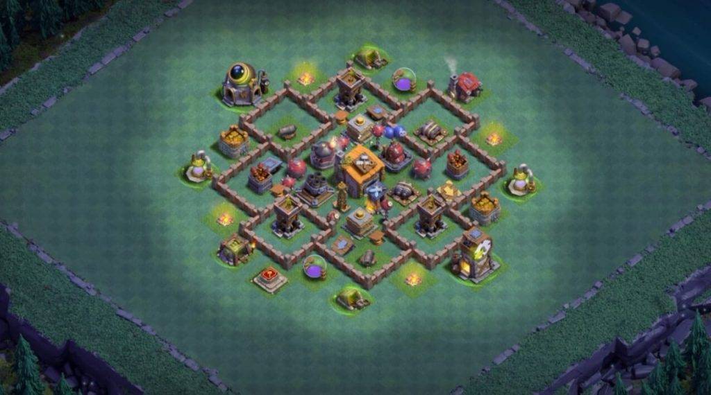Builder Hall 6 Base with Link for COC - BH6 Layout Clash of Clans - #10