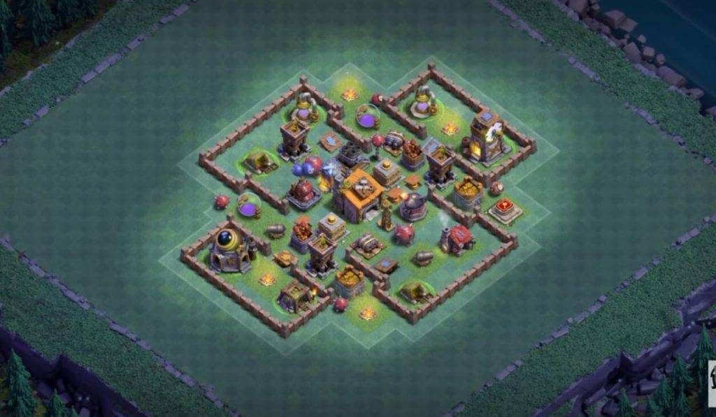 Builder Hall 6 Base with Link for COC - BH6 Layout Clash of Clans - #11