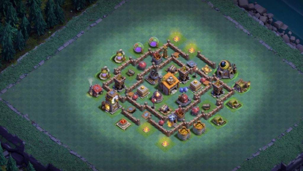 Builder Hall 6 Base with Link for COC - BH6 Layout Clash of Clans - #12