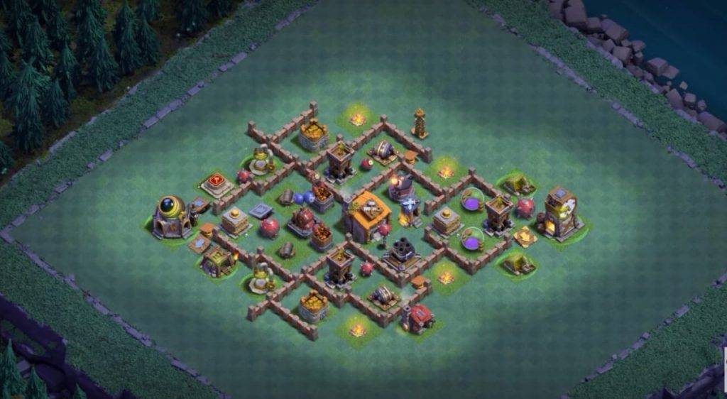 Builder Hall 6 Base with Link for COC - BH6 Layout Clash of Clans - #16