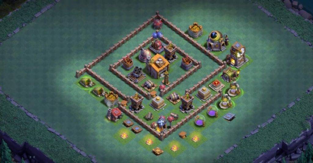 Builder Hall 6 Base with Link for COC - BH6 Layout Clash of Clans - #18